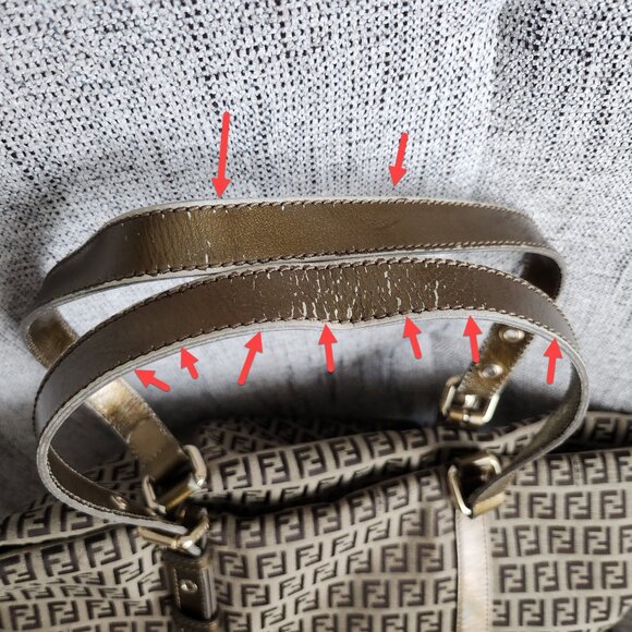 Authentic Fendi Zucchino Tote Charm Canvas Small - Picture 13 of 16